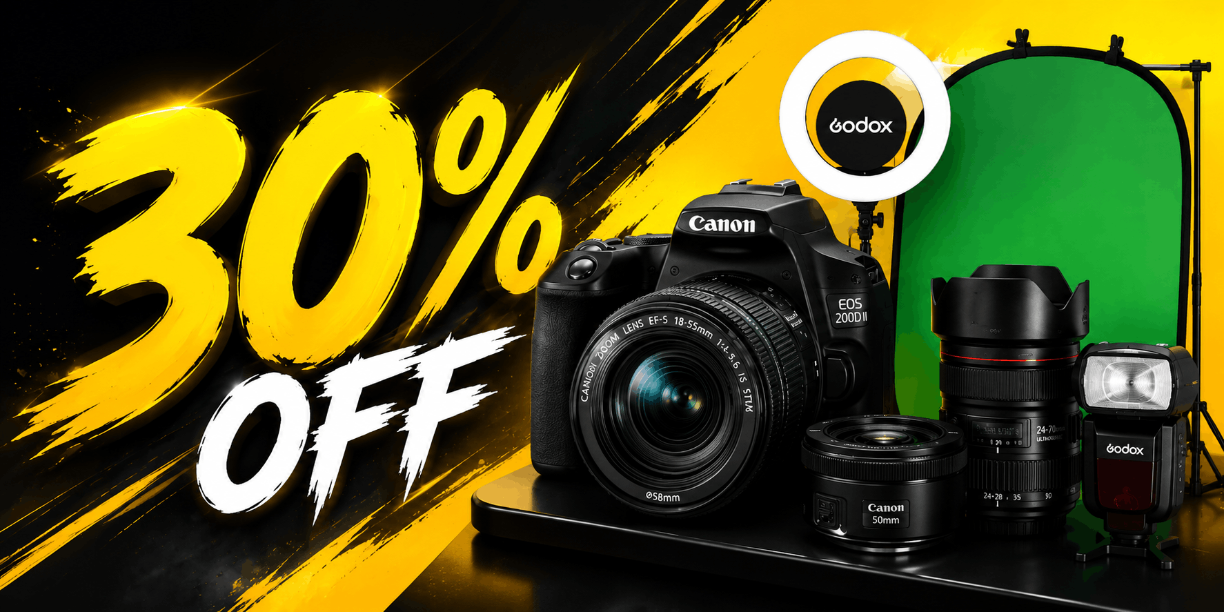 Dslr Camera sale Nikon and canon Campaign banner