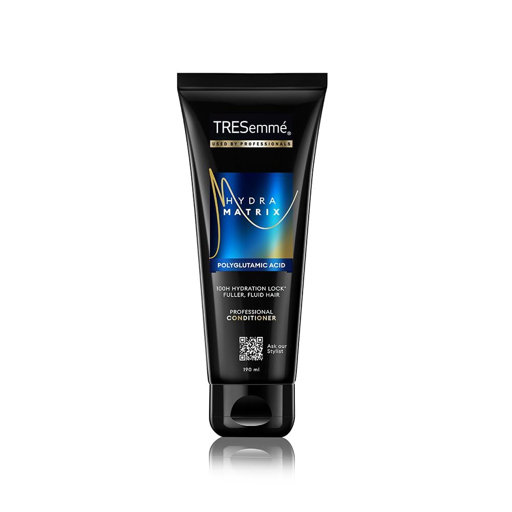 TRESemmé Hydra Matrix Conditioner with Polyglutamic Acid | 100H Hydration Lock for Dry & Frizzy Hair | Paraben-Free, Smooth & Fluid Hair Finish 190ml product image